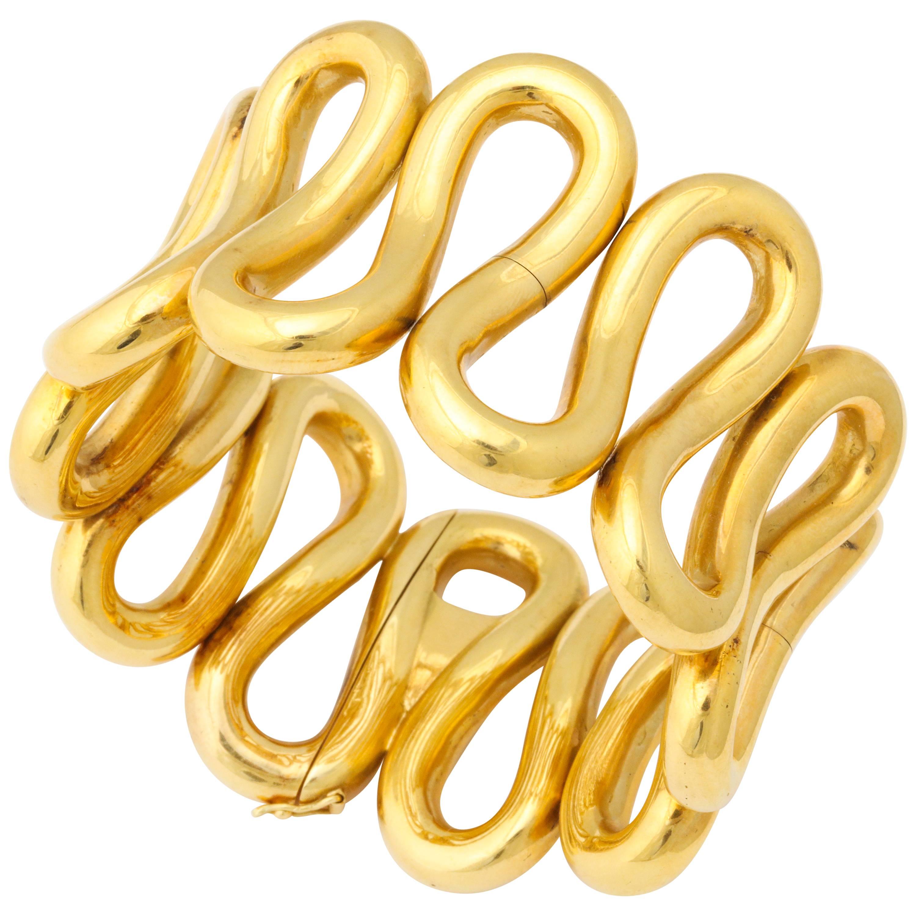 Bold Italian Gold Bracelet