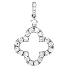 LB Exclusive 18K White Gold 0.75 Ct Diamond Pendant