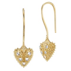 AnaKatarina 18K Gold and Diamond 'Pierce Your Heart' Earrings