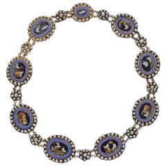 "Pliny's Doves" An Exceptional Antique Micro-Moasic Necklace
