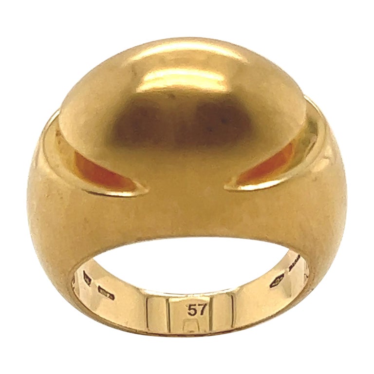 Gold Bulgari Dome Ring  For Sale