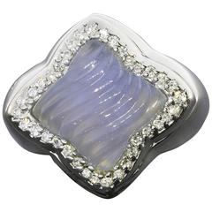 David Yurman Chalzedon-Diamant-Gold-Quatrefoil-Ring