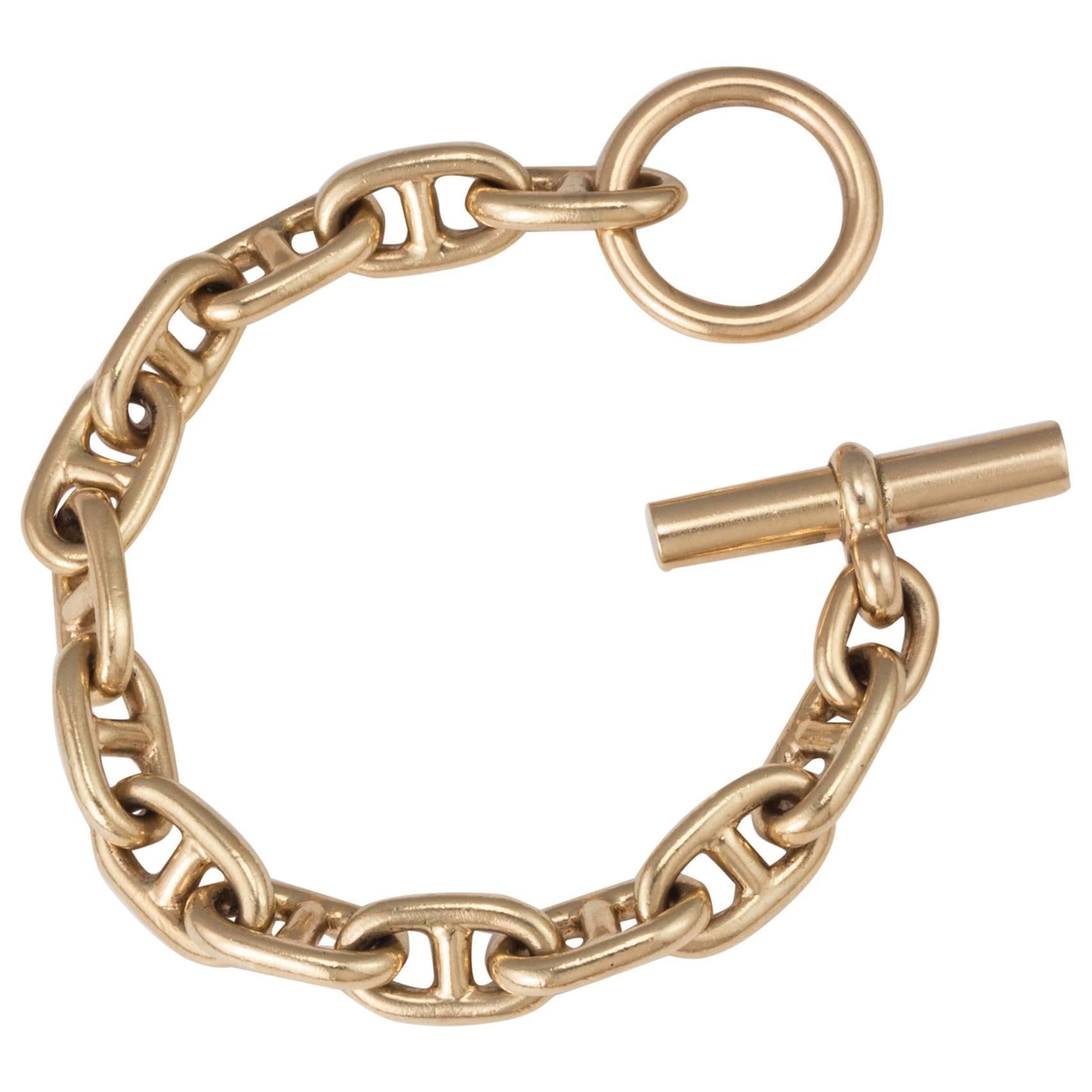 Anchor  Link Toggle Gold Bracelet