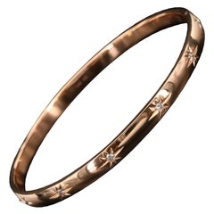 Bracelet jonc Marchesa en or 18 carats avec diamants 1 carat, 29,8 gm, 9500 $
