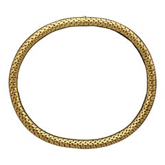 Hermes Vintage Gold Woven Braid Style Chain, Circa 1970s