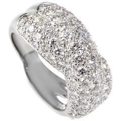 Van Cleef 
Arpels Diamond Pave Gold Band Ring