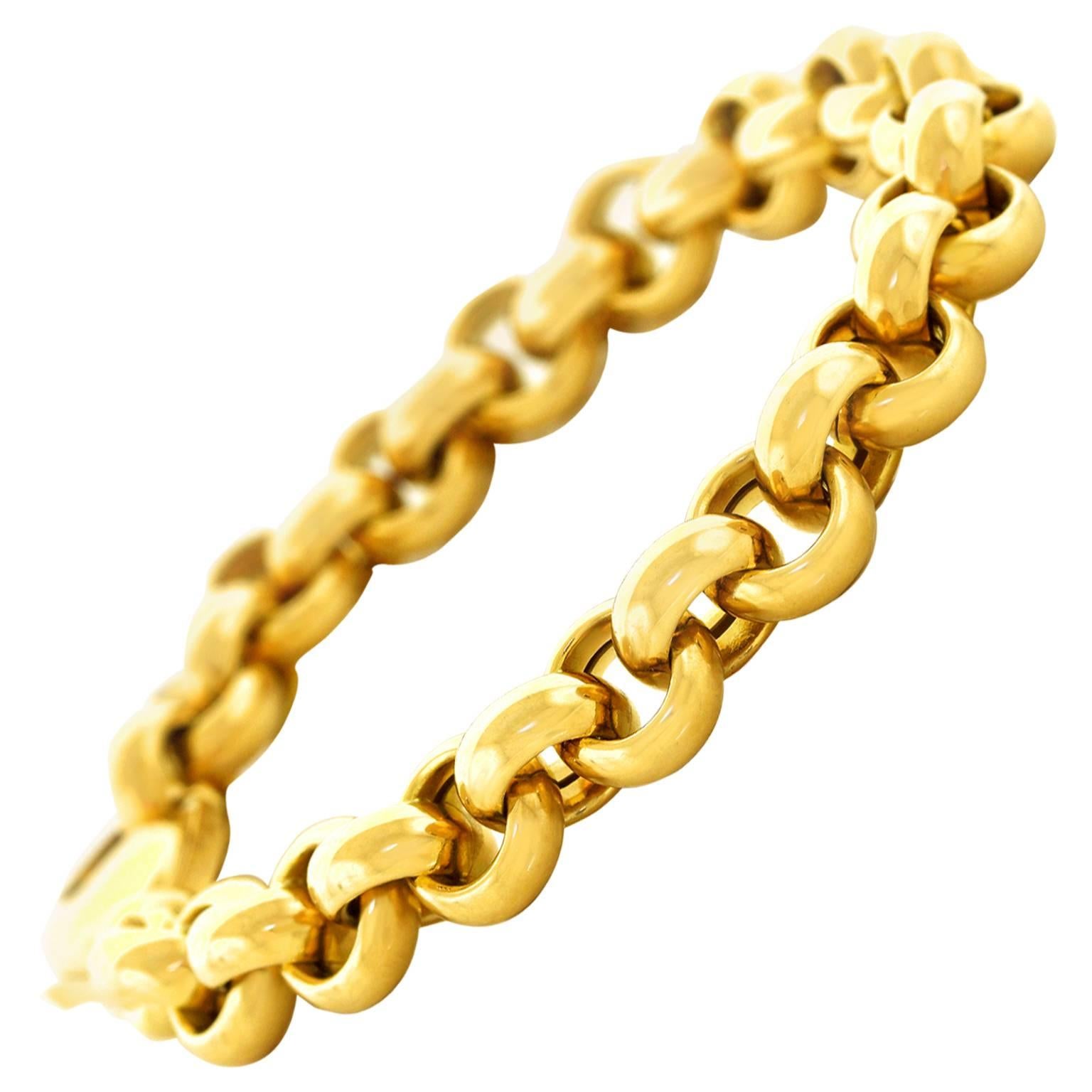 Heavy Every Day Gold Rollo Link Bracelet