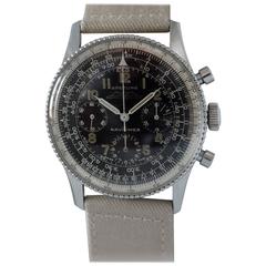 Breitling Stainless Steel Navitimer Chronograph Wristwatch Ref 806