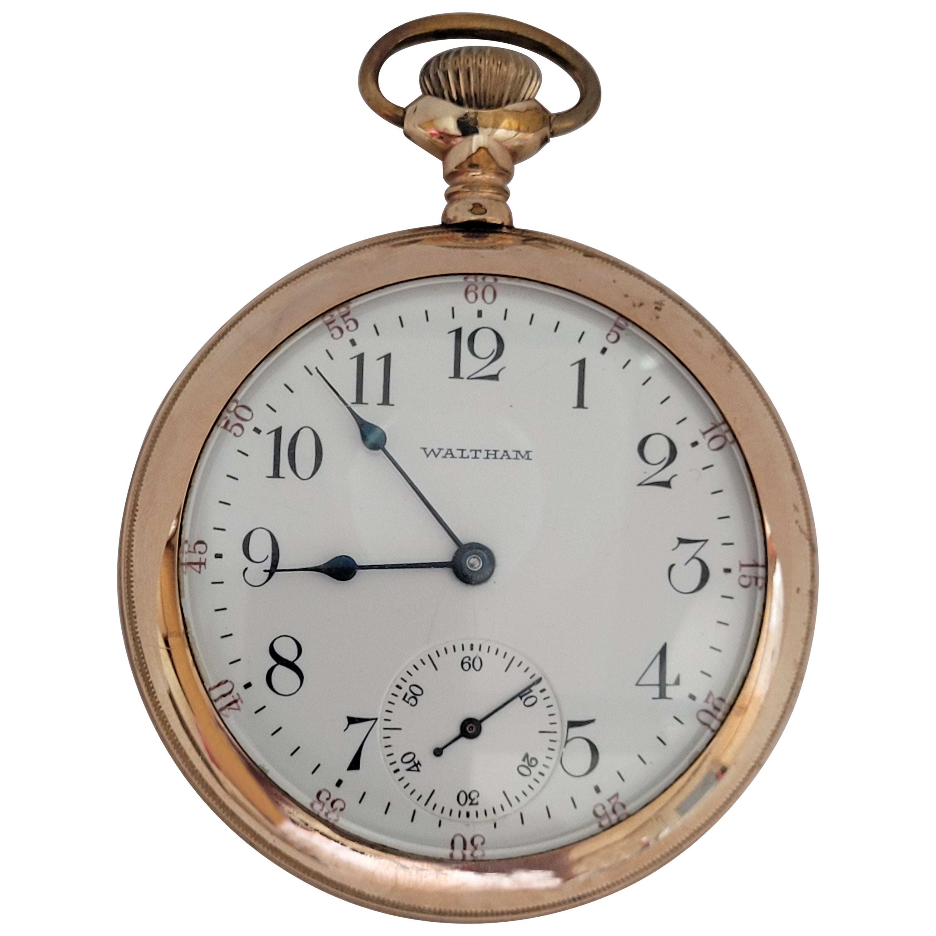 Waltham Pocket Watch Gold Plated Year 1908 Working Jewel 16804744 at  1stDibs | waltham gold pocket watch, waltham ladies pocket watch, 14k waltham  pocket watch
