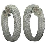 Diamond Gold Hoop Earrings