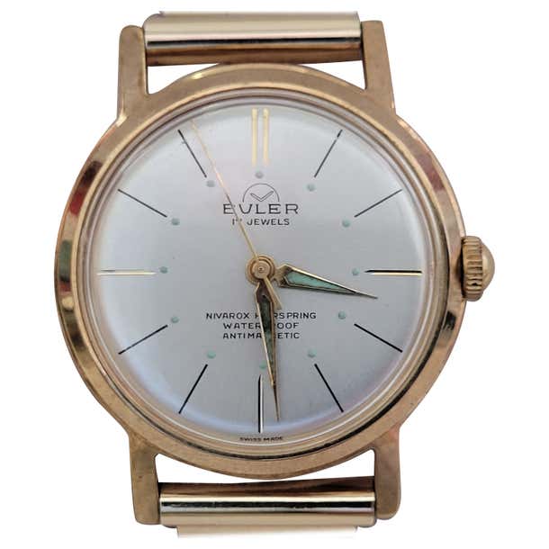 Buller Watch Buler Watch 1950s Working Stainless Steel Model #1197 17 Jewel Swiss at ...
