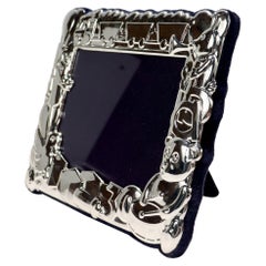 Used English Sterling Silver Child's or Baby's Picture Frame by Carr's, 2000