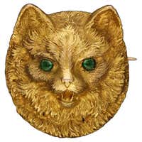 1960s Cartier Charming Coral Gold Rabbit Brooch at 1stDibs