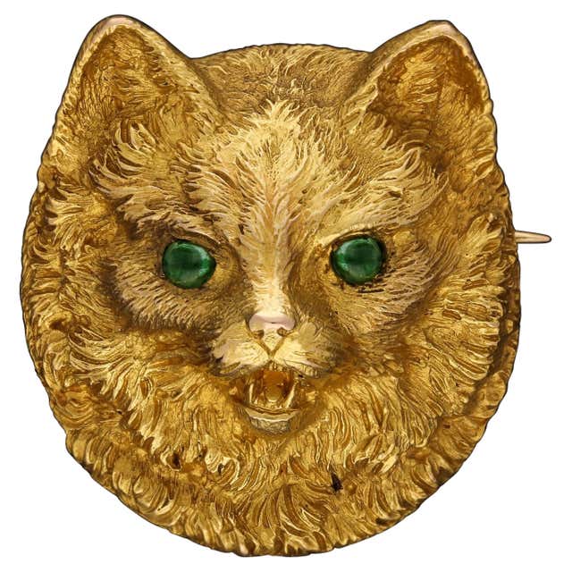 1960s Cartier Charming Coral Gold Rabbit Brooch at 1stDibs