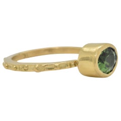 Green Tourmaline 18K Gold Ring