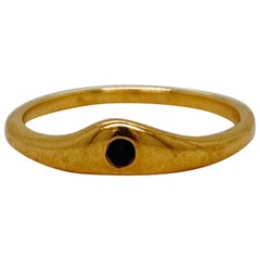 Vintage Modern Tiffany & Co. 18 Karat Gold & Sapphire Ring
