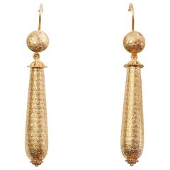 Victorian Gold Star Earrings