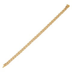 Alexander 5.78 Carat Diamond Cuban Link Bracelet 18 Karat Yellow Gold
