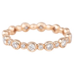 14K Rose Gold 0.60 Ct Daimond Wedding Band