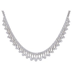 Collana Piero Milano con diamanti da 5 carati in oro bianco 18 carati