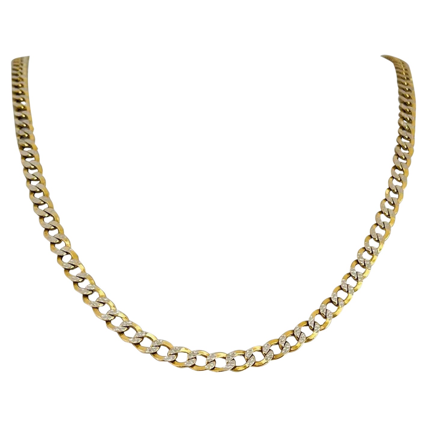 14 Karat Yellow Gold Two Tone Diamond 