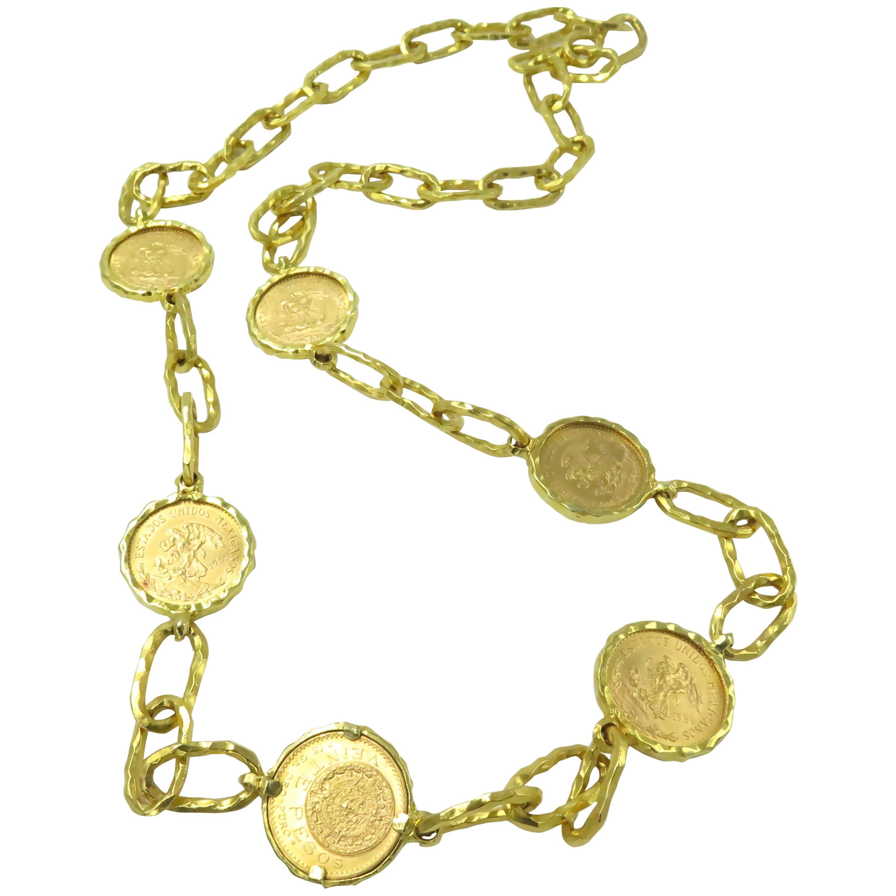 Jean Mahie Gold Cadene Necklace.