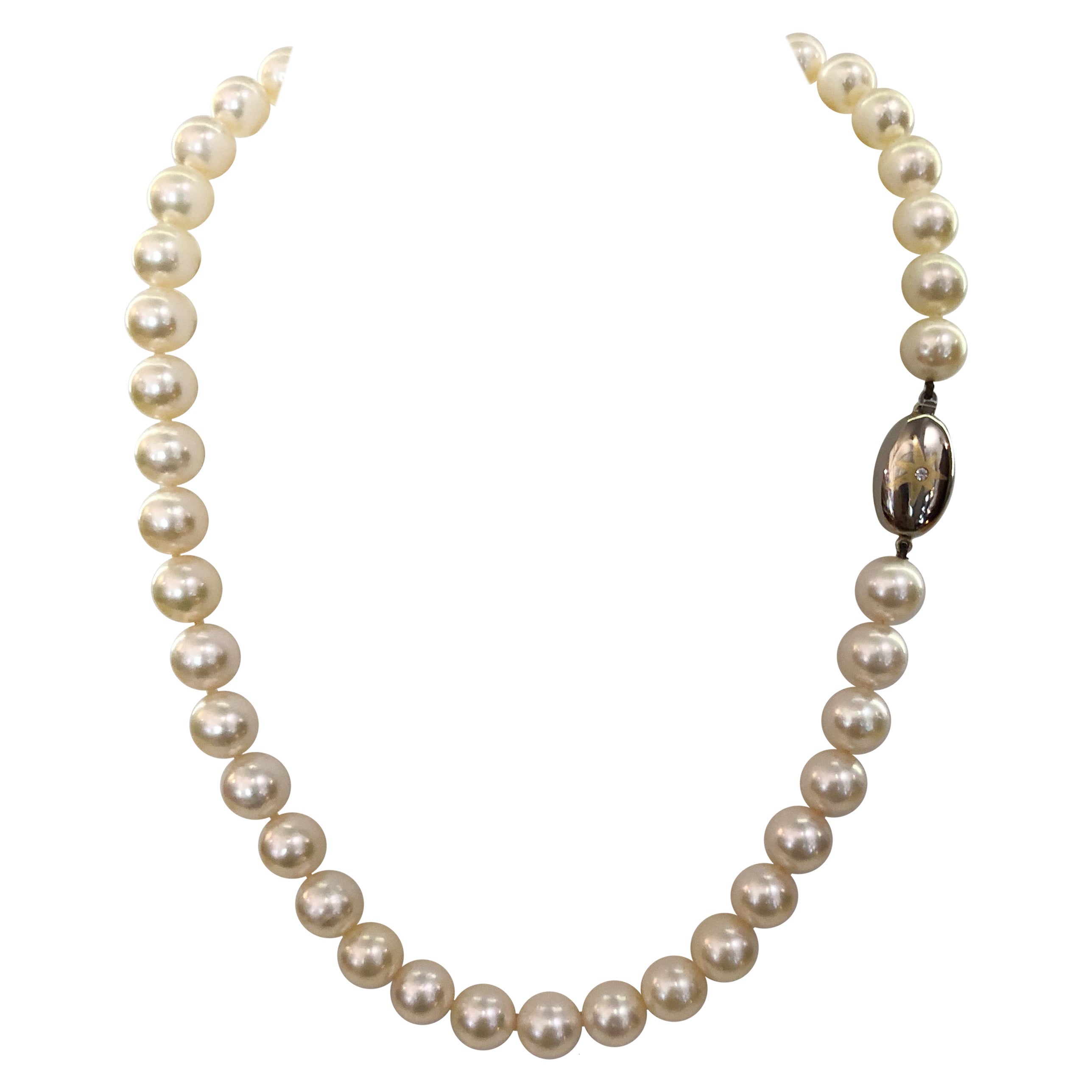 Diamond and Pearl necklace For Sale at 1stDibs diamond and pearl