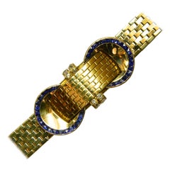 VAN CLEEF & ARPELS A Sophisticated Yellow Gold Bracelet Watch