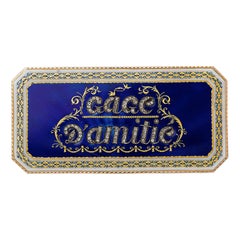 Boîte à patchs rectangulaire du XVIIIe siècle