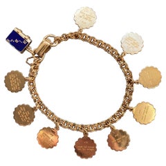 18 Carat Gold 10 Commandments Charm Bracelet