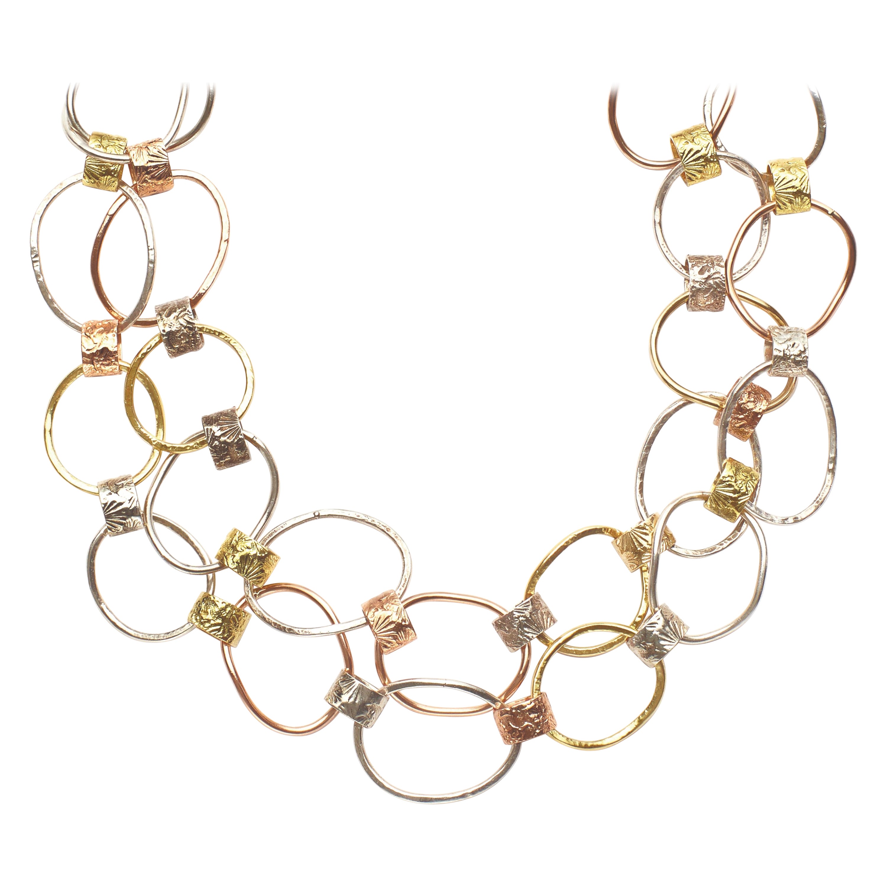 Elizabeth Locke Gold Siena Link Necklace at 1stDibs