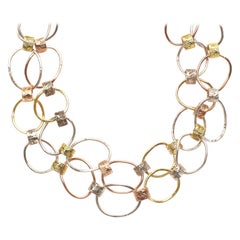 Susan Lister Locke Multi-Link Hand-Hammered Necklace