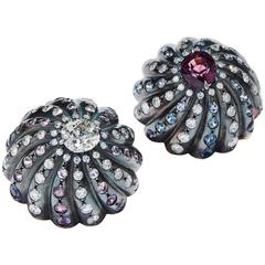 N.V. Milano Spinel Diamond "Riccio" Earrings