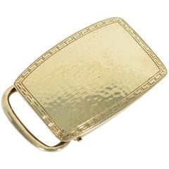 Antique Tiffany & Co. Hammered Gold Belt Buckle
