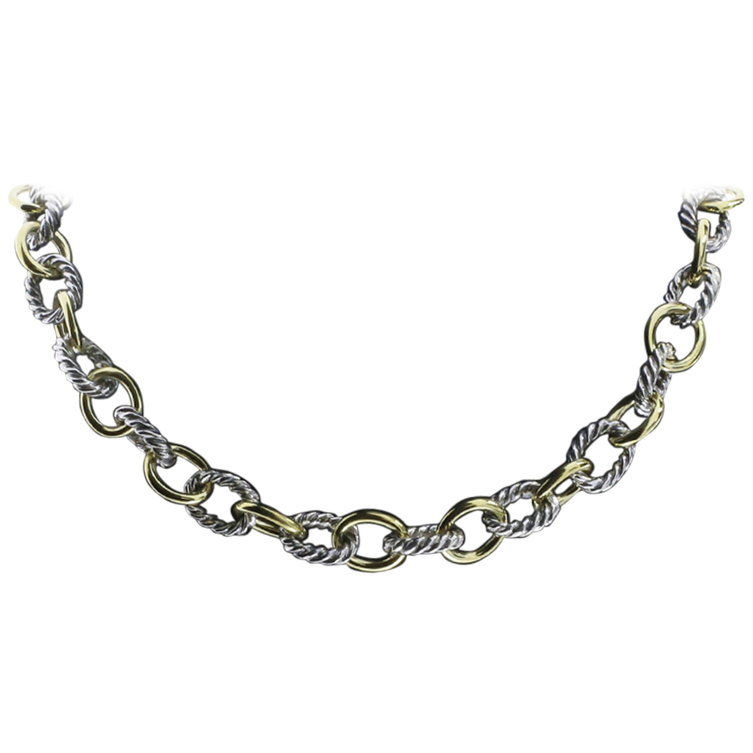 david yurman medium oval link necklace 