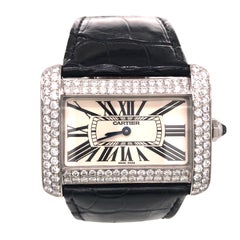 Cartier Tank Divan XL Watch After-Market Diamond Bezel
