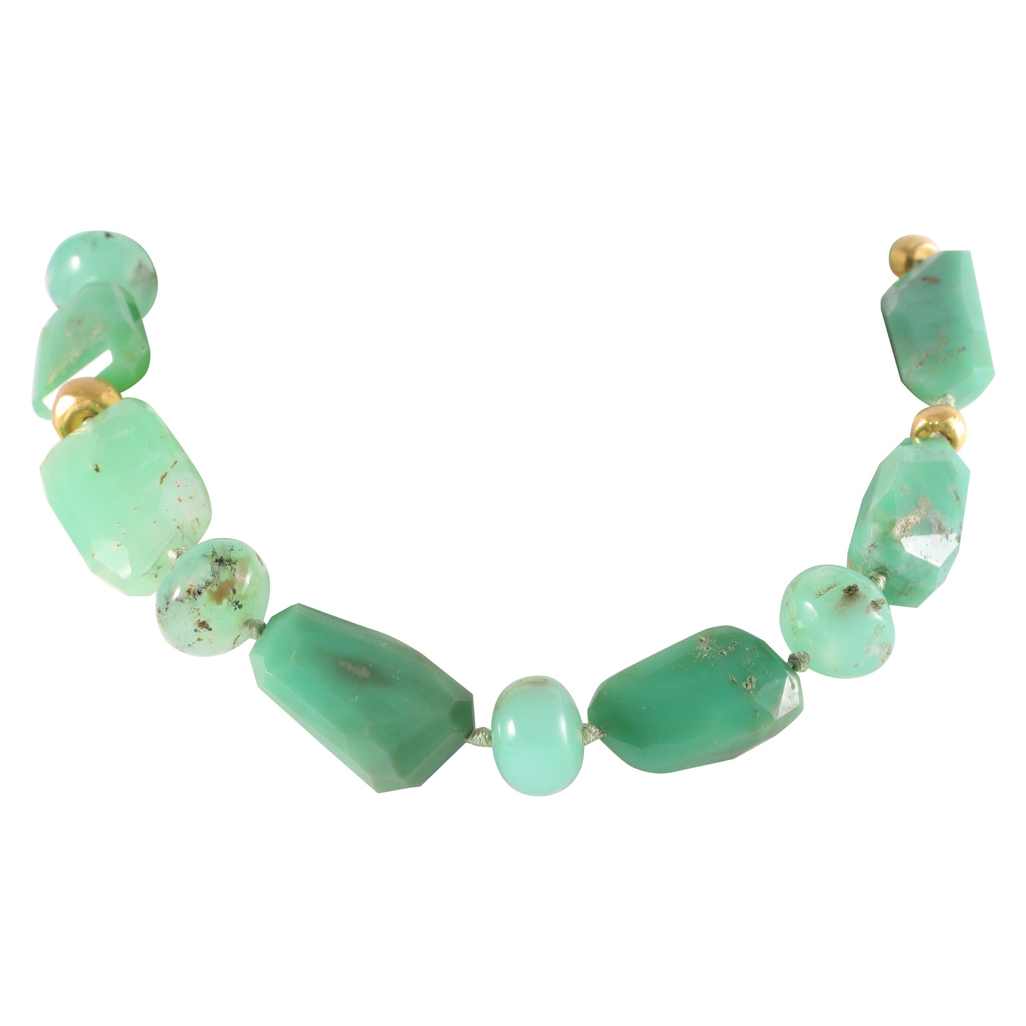 Chrysoprase Bead Necklace