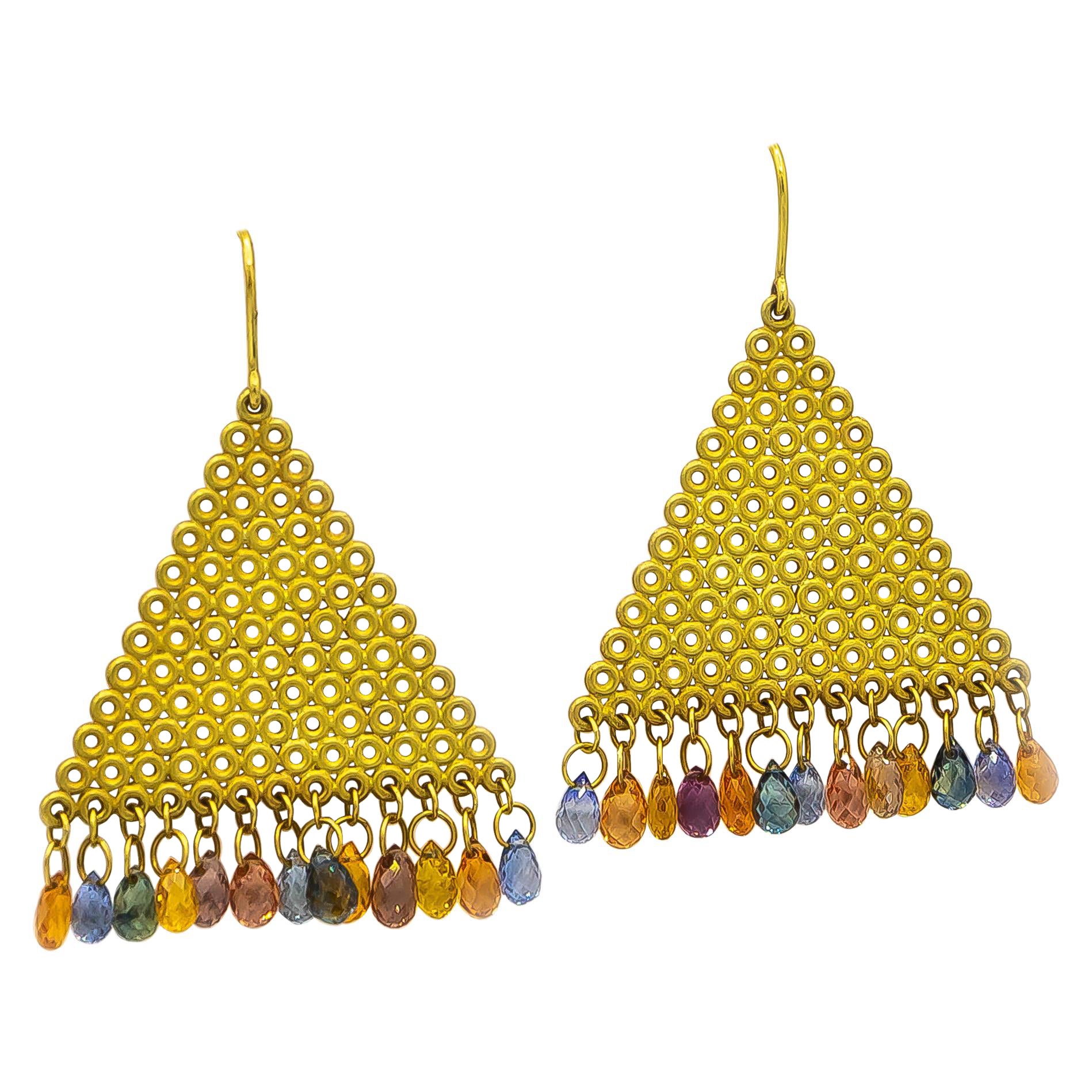 Boucles D'oreilles Tribales égyptiennes 81stgeneration – Laiton Doré, Style Créole, Neuf Avec étiquettes