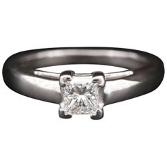 GIA Certified G/VS Diamond Platinum Ring / Bailey, Banks & Biddle