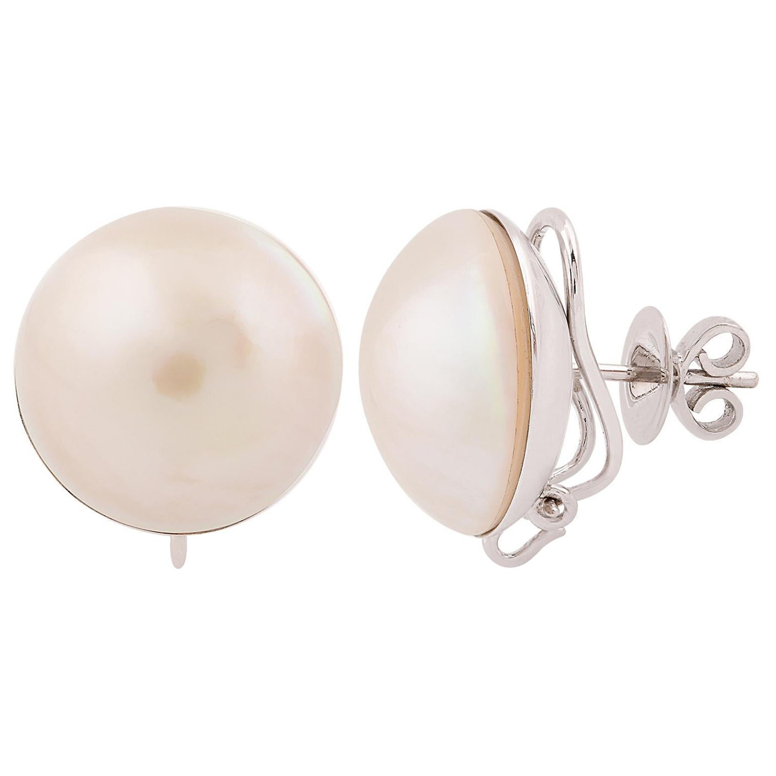Item Code:- SEE-11746
Gross Weight :- 10.20 gm Approx.
Solid 18k White Gold Weight :- 5.51 gm Approx.
Natural Pearl Weight :- 23.46 ct. Approx.
Earrings Size : 17 mm Approx.

✦ Sizing
.....................
We can adjust most items to fit your sizing