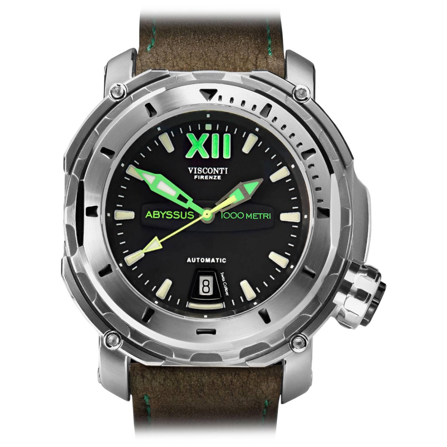 Visconti Stainless Steel Abyssus Full-Dive 1000M Inox Automatic Wristwatch