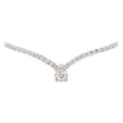 Alexander Collier tennis de 6,88 carats avec diamants poire de 1,05 carat certifiés GIA, 18 carats