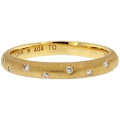 Jona Diamond Yellow Gold Band Ring 11