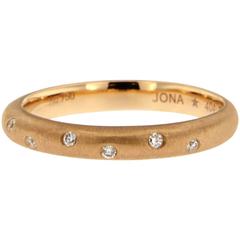 Jona Diamond Gold Band Ring 1