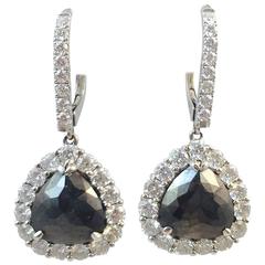 Karina Brez Black and White Diamond Gold Earrings