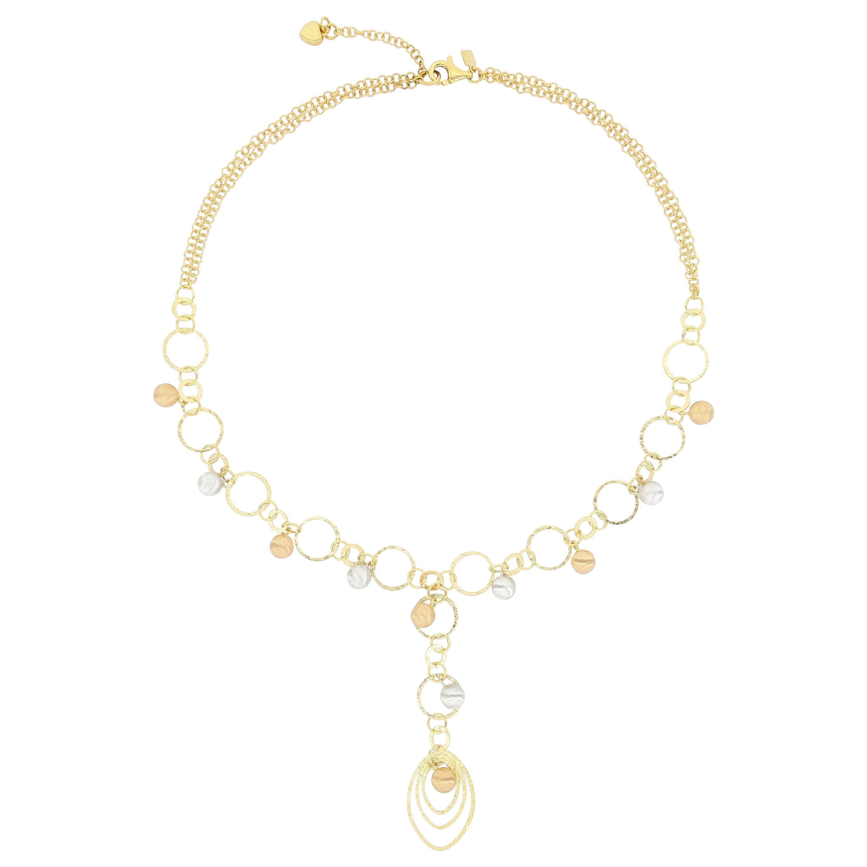 Italian 18K Gold Necklace For Sale