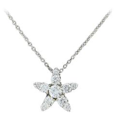 Roberto Coin Diamond Gold Tiny Treasures Star Pendant Necklace