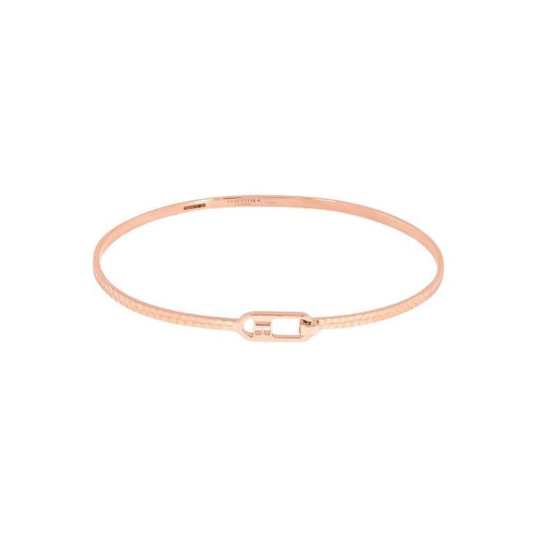 T-Bangle aus poliertem 18 Karat Roségold, Größe S