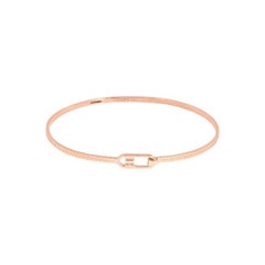 T-Bangle in Polished 18K Rose Gold, Size S