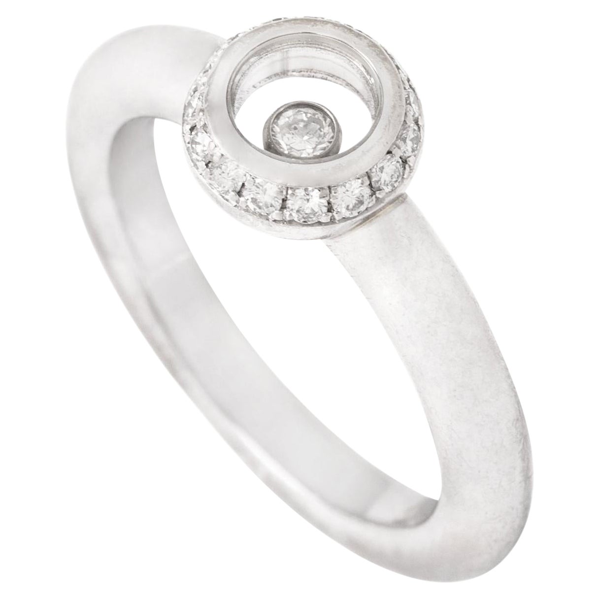 Anillo Chopard Happy Diamonds Oro Blanco 18k